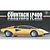 Product box art for a Fujimi 1/24 scale Lamborghini Countach LP400 plastic model kit featuring a yellow car illustration on a black background.