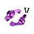 HSP Purple Aluminium Rear Hubs 2Pcs 102012A
