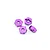 HSP Purple Aluminium 12mm Hexes 4Pcs 102042A
