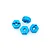 HSP Blue Aluminium 12mm Hexes 4Pcs 102042