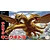 Box art for the Fujimi Chibimaru King Ghidorah plastic model kit featuring a stylized three-headed golden dragon flying over clouds.
