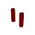 Two red anodized aluminium shock absorber bodies for ARRMA RC vehicles, shown against a plain white background.