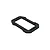A black aluminium servo mount plate for ARRMA RC vehicles, shown from an angled perspective against a white background.