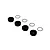 ARRMA Black Aluminium Hub Nuts with O-Rings 8Pcs ARA330775