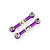 HSP Purple Aluminium 41mm Turnbuckles 2Pcs 102017A
