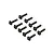 ARRMA 4x18mm Fine Thread Flanged Button Head Screws 10Pcs ARA721418
