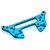 HSP Blue Aluminium Rear Shock Tower 102023
