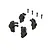 ARRMA 1/18 Front & Rear Hub Set ARA330807
