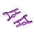 HSP Purple Aluminium Rear Lower Suspension Arms 2Pcs 102021A