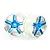 HSP 1.9" Blue Chrome On Road Rims 2Pcs 02228A