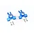GPM Aluminium Rear Hubs 2Pcs - Blue MAKS022-B