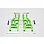 GPM Green Aluminium Front Lower Suspension Arms 2Pcs CRA055-G