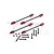 GPM Suspension Travel Limit Strap Set - Red LMTM1213/SP-R