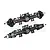 GPM Aluminium Complete Quick Release Front & Rear Axle Set 2Pcs - Black LMTM1213KIT-BK