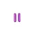 Two purple anodized aluminium hexagonal standoffs or wing mount supports for an RC car.
