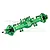 GPM Aluminium Complete Quick Release Front Axle Set - Green LMTM012KIT-G