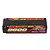 Gens Ace Redline 2.0 7.6V 9600mAh 140C HV Short Hard Case LiPo battery with black casing and red and yellow branding.