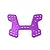 HSP Purple 2.5mm Aluminium Front Shock Tower 06013A