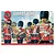 Box art for Airfix 1/76 Guards Band model kit showing a group of British Guards in red tunics and bearskin hats playing musical instruments.