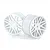HSP 2.3" White Rear Buggy Rims 2Pcs 06024C