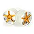 HSP 2.3" Orange Chrome Rear Buggy Rims 2Pcs 06024B