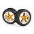 HSP 2.3" Rear Buggy Tyres on Orange Chrome Rims - Wheels 2Pcs 06026B