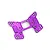 HSP Purple 4mm Aluminium Rear Shock Tower 106023A