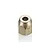 A small metallic shaft holder chuck cap for an RC boat, featuring a cylindrical top and a hexagonal base.