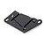 A black Traxxas motor mount cap spare part shown from an angled perspective against a white background.