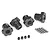 Traxxas Grey Aluminium 17mm Wheel Hexes 4Pcs 8654-GRAY