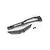 A grey anodized aluminium chassis brace set for Traxxas RC vehicles, including two metal brace components and two small black mounting screws.