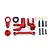 Traxxas Red Aluminium Steering Assembly Set 10246-RED