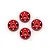 Traxxas Aluminium Pro Scale Wheel Washers 4Pcs - Red 10257-RED
