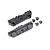 Traxxas front and rear sway bar mounts for RC vehicles, including two black molded plastic mounts and four small black hex screws.