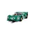 A green Scalextric 1/32 scale Ferrari 330 P4 slot car with number 10 racing livery on a white background.