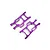 HSP Purple Aluminium Rear Lower Suspension Arms 2Pcs 108021A