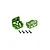 Traxxas Green Aluminium Front & Rear Motor Mounts 2Pcs w/ Pins 7760-GRN