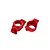 Traxxas Red Aluminium Caster Blocks (C-Hubs) 2Pcs 7832-RED