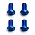 Factory Team Blue Aluminium 2x4mm Fine Thread Button Head Screws 4Pcs 8545