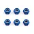 Factory Team Blue Aluminium 3mm Nyloc Nuts 6Pcs 31550