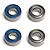 Factory Team 6x13x5 Rubber & Metal Shielded Bearing Set 4Pcs 91562