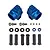Factory Team Aluminium Rear Hub Set - Blue 72011