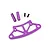 HSP Purple Aluminium Front Bumper Upper Plate w/ Screws 102058A