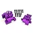 HSP Purple Aluminium Gear Box Set 102075A