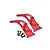 GPM Red Aluminium Rear Diffuser Braces 2Pcs - Red MAI040RBN-R