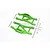 GPM Green Aluminium Front/Rear Lower Suspension Arms 2Pcs w/ Suspension Pins TXMS055F/R-G