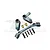 GPM Grey Aluminium Steering Bell Crank/Drag Link Assembly MAG048-GS