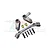 GPM Silver Aluminium Steering Bell Crank/Drag Link Assembly MAG048-S
