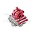 GPM Red Aluminium Front Gearbox Housing Set w/ Lower Suspension Mounts LU4012-R