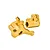 GPM Gold Aluminium Fork Lug Set 2Pcs MX056-GD